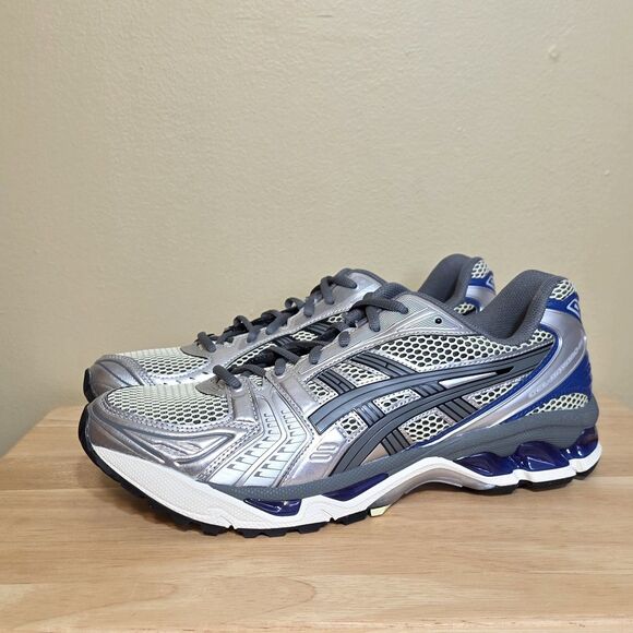 Asics Gel Kayano 14 Soft Yellow Silver Blue Running 1203A740 750 Men\'s Size 11.5 main image 7